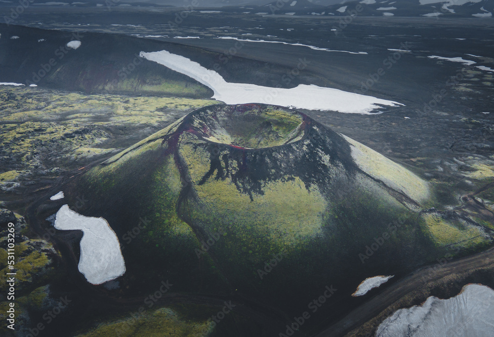 Iceland Green Crater