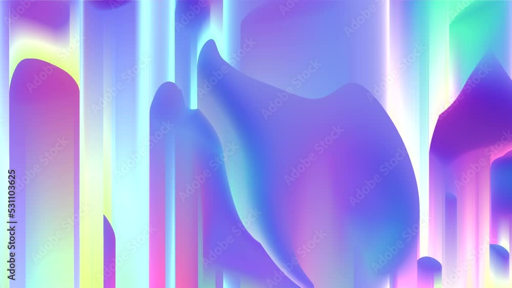 dynamic background in holographic colours, animated live wallpaper, 4K ...