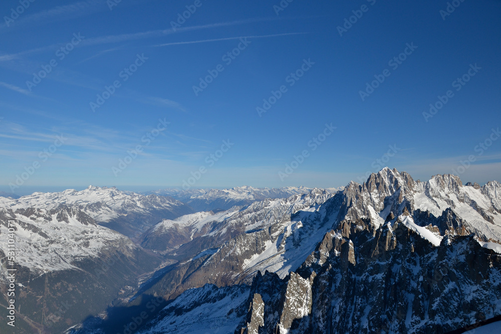snow covered mountains in Alps