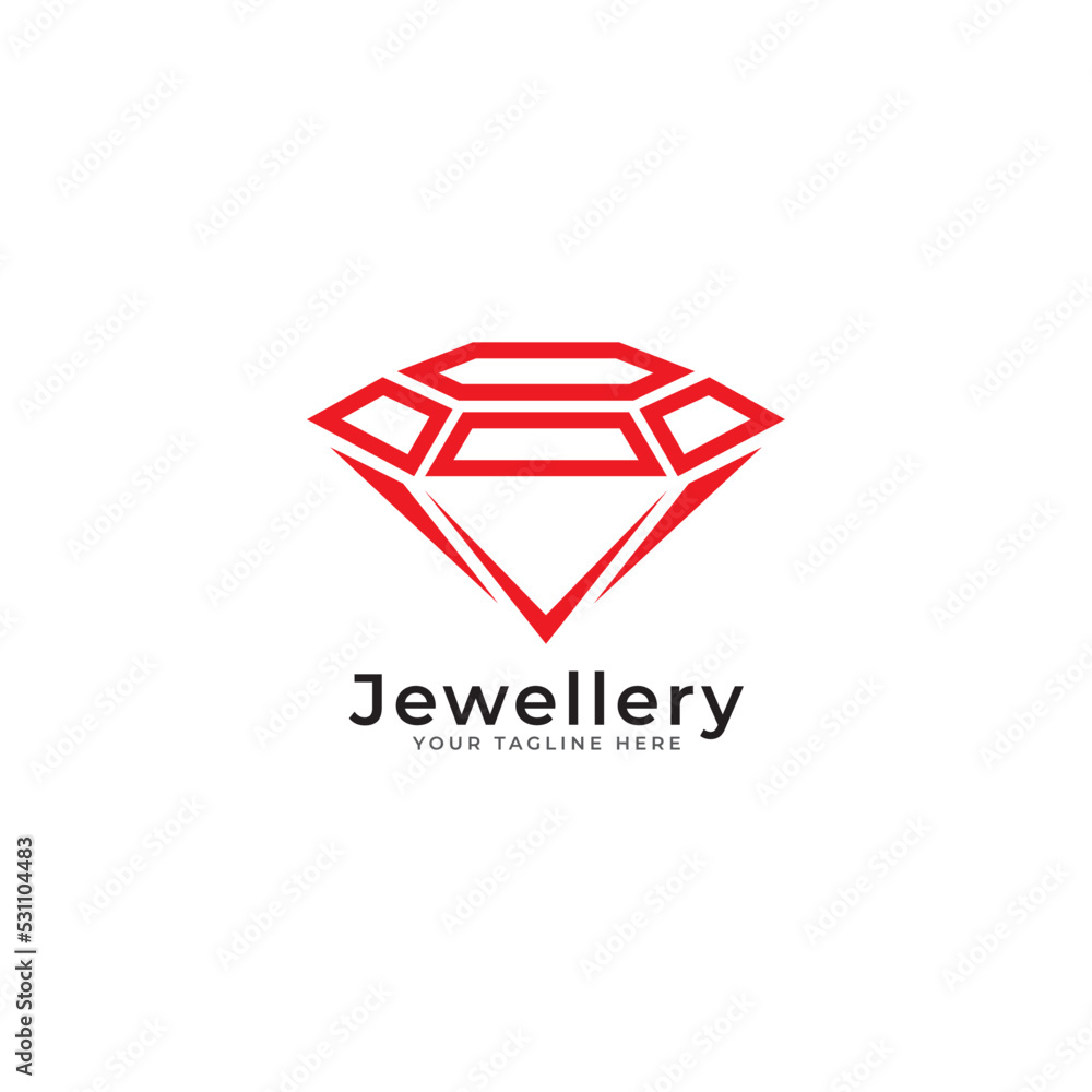Naklejka premium Diamond logo premium, vector illustration
