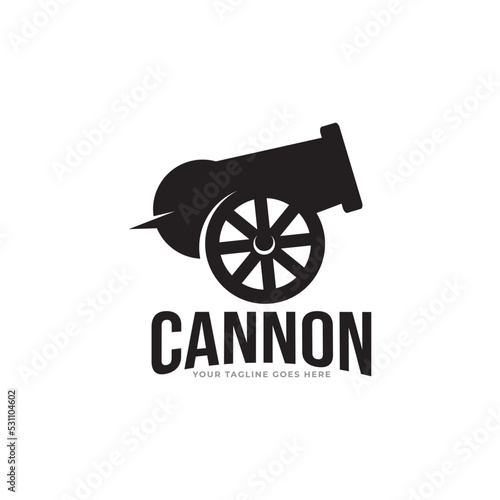 Cannon icon vector isolated on white background for your web and mobile app design