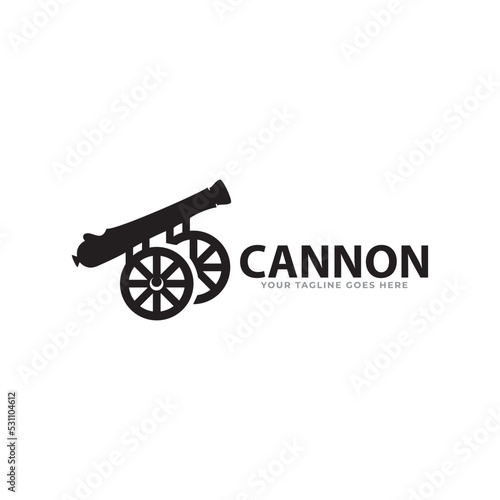 Cannon icon vector isolated on white background for your web and mobile app design
