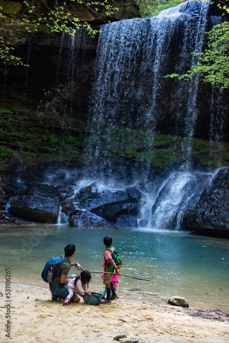 waterfall in park