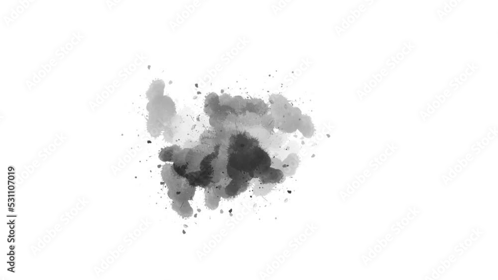Ink brush stroke transition. Ink splash. watercolor brush ink drop transition. Abstract ink brush blot, splat, fluid art, overlay, alpha matte composition, spreading brush stroke. Ink brush stroke transition. Ink splash. watercolor brush ink drop transition. Abstract ink brush blot, splat, fluid art, overlay, alpha matte composition, spreading brush stroke.