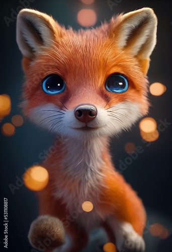 Cuddly fox