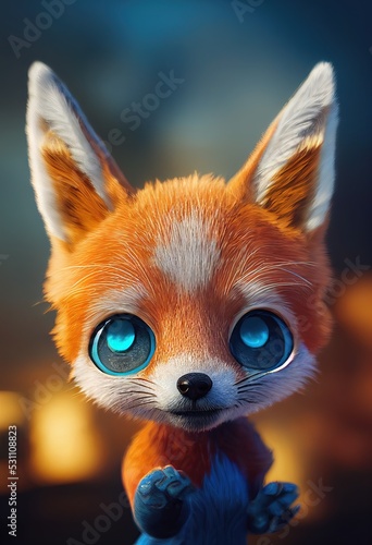 Cuddly fox