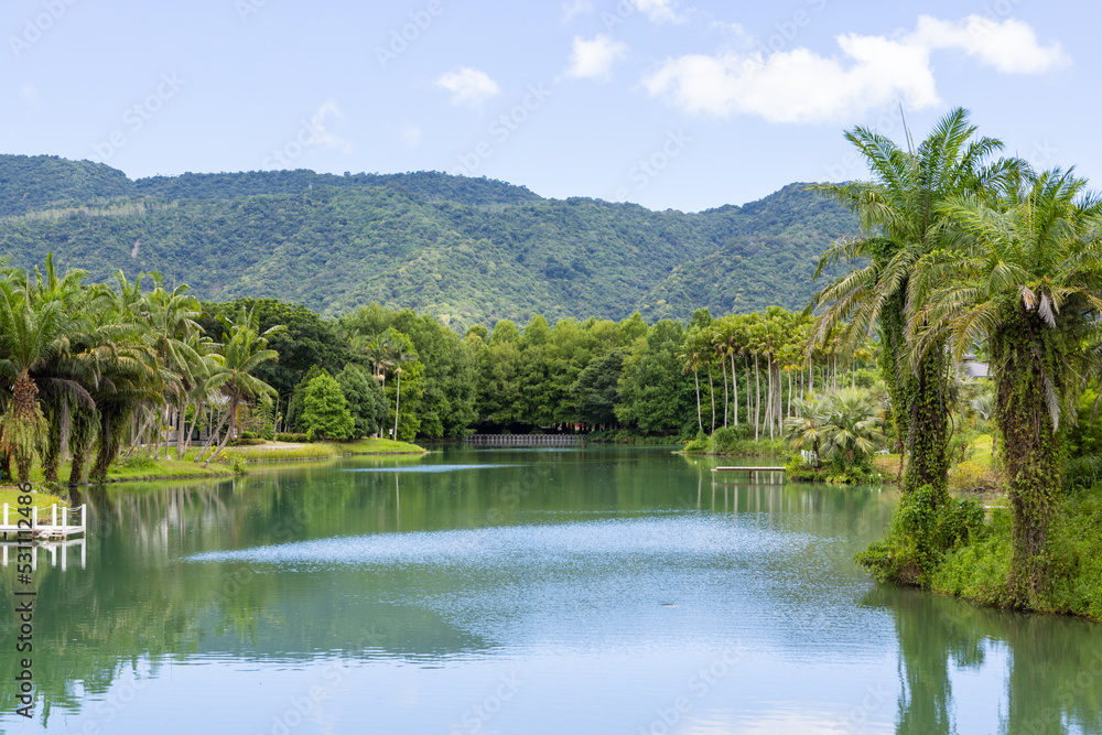 Beautiful lake and the sky in Hualien County of Taiwan Beautiful lake and the sky in Hualien County of Taiwan