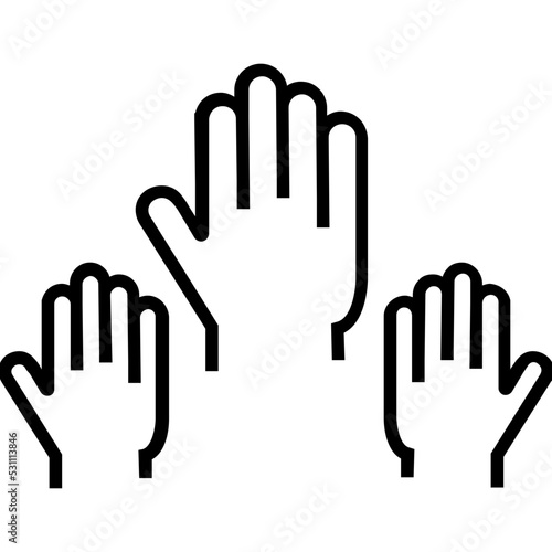 Participate Line Vector Icon