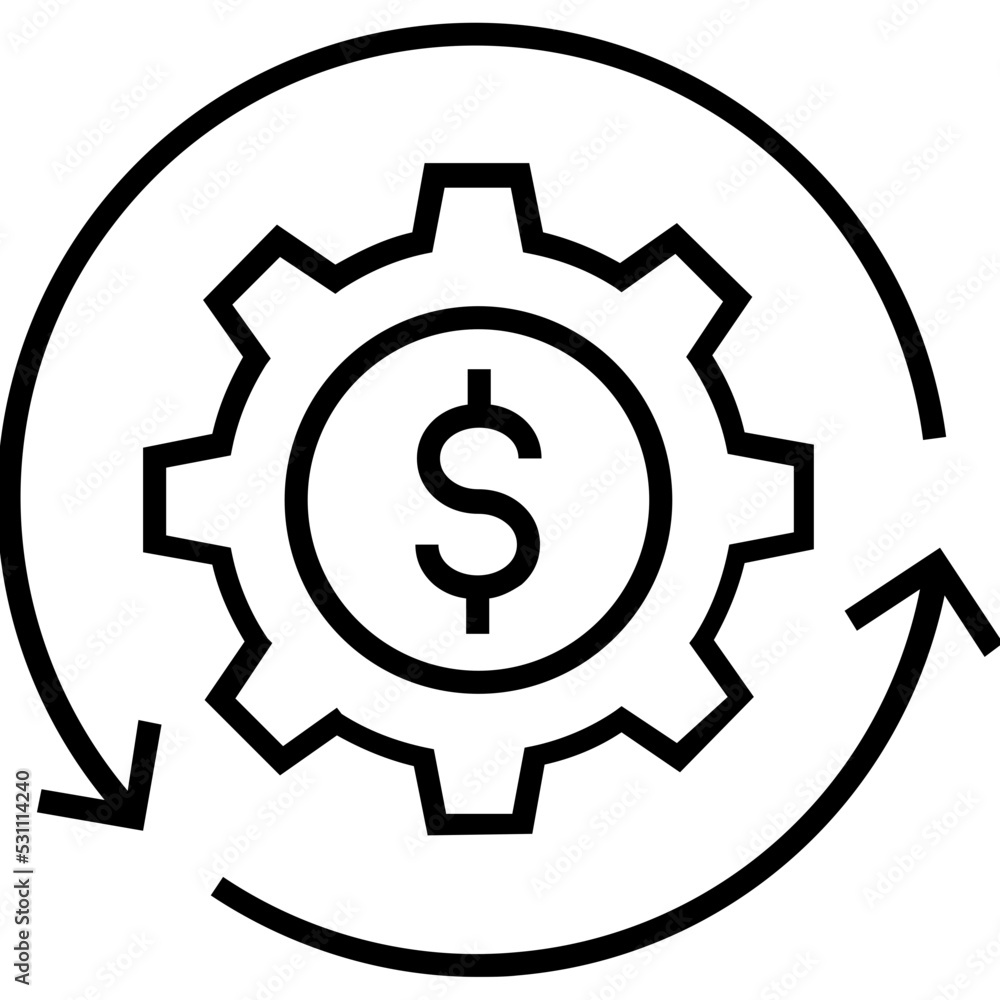 Conversion Rate Optimization Line Vector Icon Conversion Rate Optimization Line Vector Icon