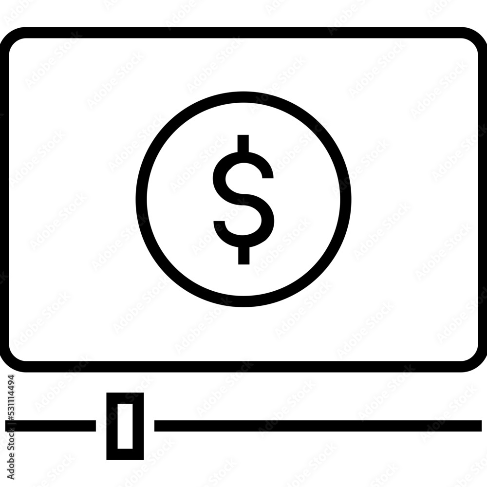 Video Marketing Line Vector Icon Video Marketing Line Vector Icon
