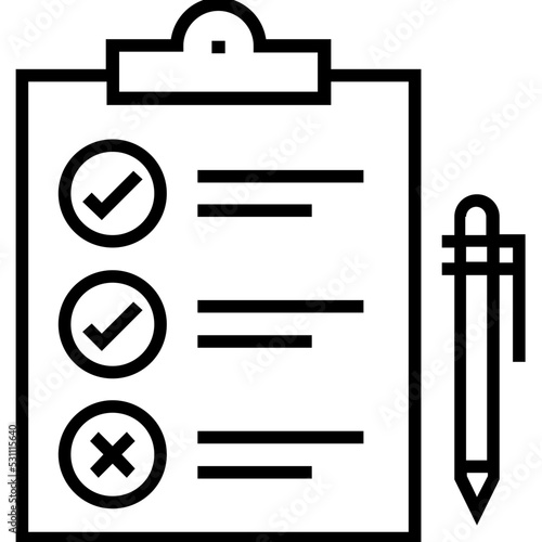 Testing features Line Vector Icon