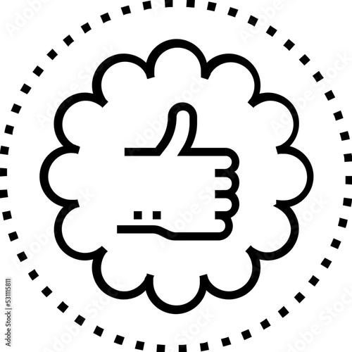 Guarantee Quality Line Vector Icon