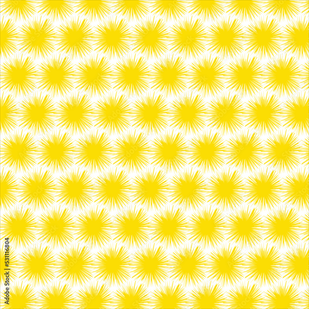 seamless pattern with yellow flowers