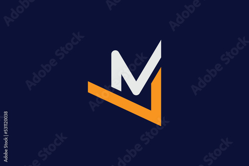 Minimalist ML LM Alphabet Logo Design