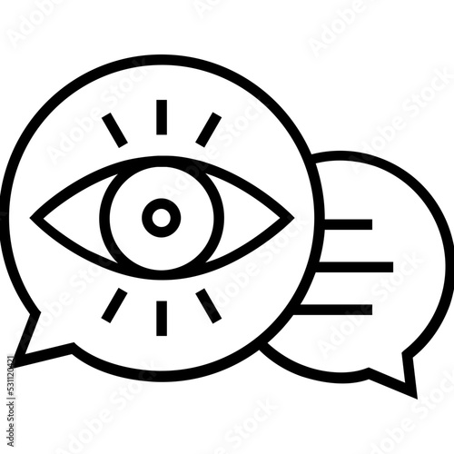 Customer Review Line Vector Icon