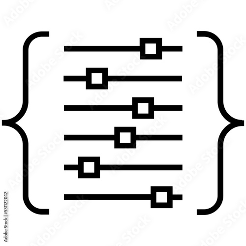 Tweak Line Vector Icon