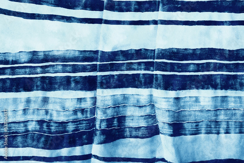 Shibori indigo Japanese fabric dyeing texture