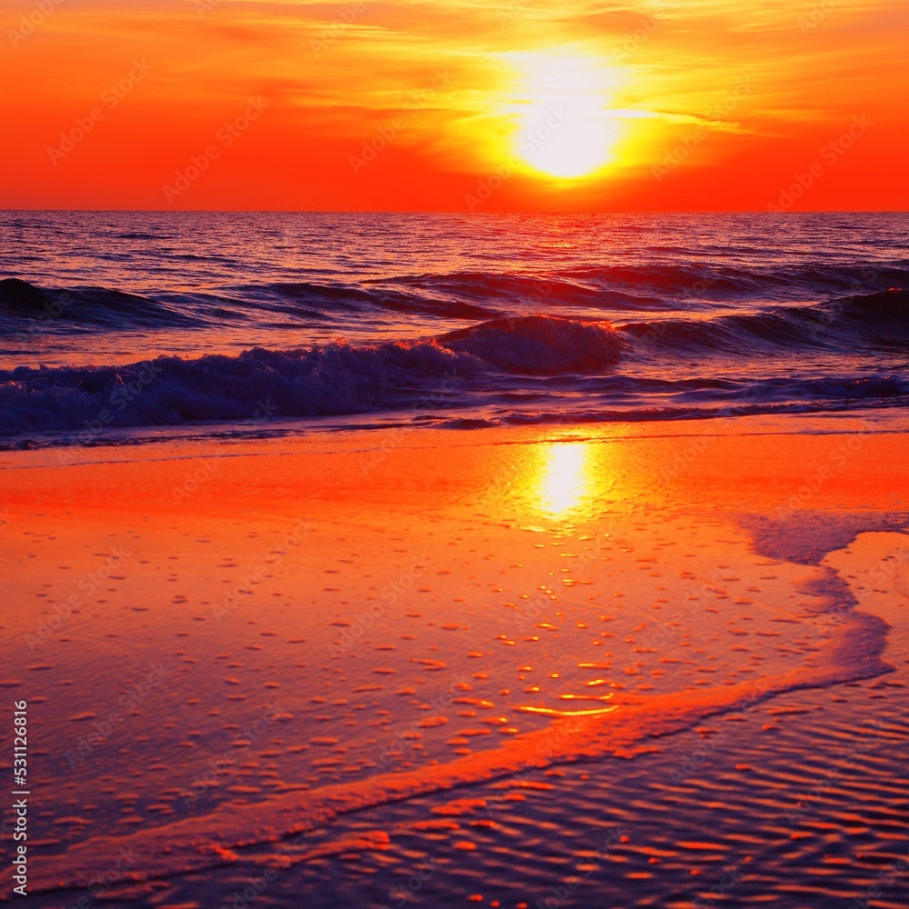 amazing sunset beach, picturesque summer view in Europe, exclusive - this image sell only on Adobestock amazing sunset beach, picturesque summer view in Europe, exclusive - this image sell only on Adobestock