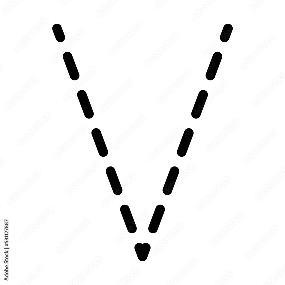 Tracing Alphabet letter V prewriting dotted line element for kindergarten, preschool and Montessori school kids worksheet for handwriting practice activity. Tracing Alphabet letter V prewriting dotted line element for kindergarten, preschool and Montessori school kids worksheet for handwriting practice activity.