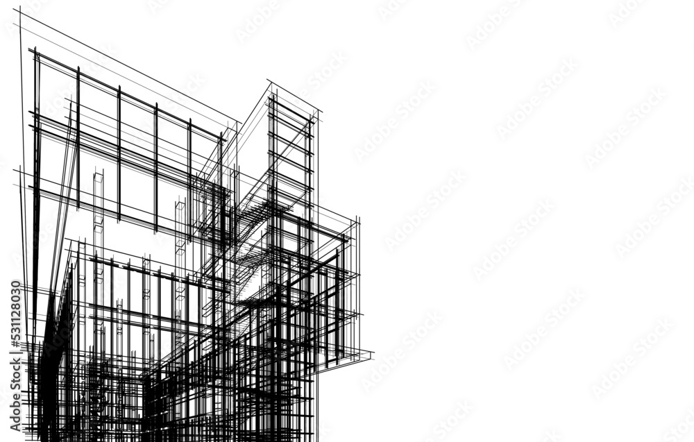 Architectural drawing vector illustration Architectural drawing vector illustration