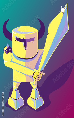 this knight is ready to fight with any opponent