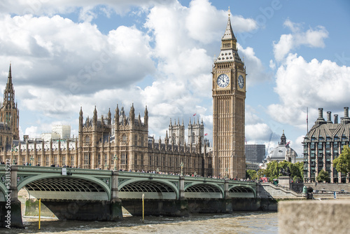 Εκτύπωση καμβά London, UK - September 16, 2022: Big Ben,  Houses of Parliament and Westminster