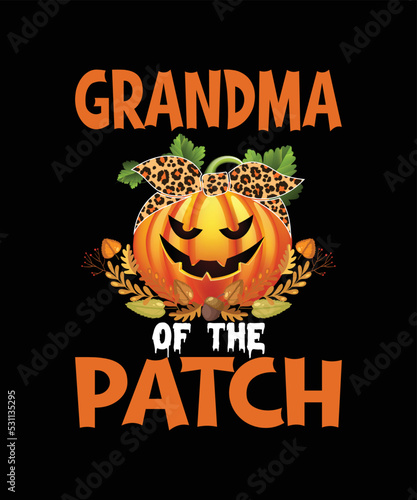 Pumpkin Grandma of the Patch T-Shirt
