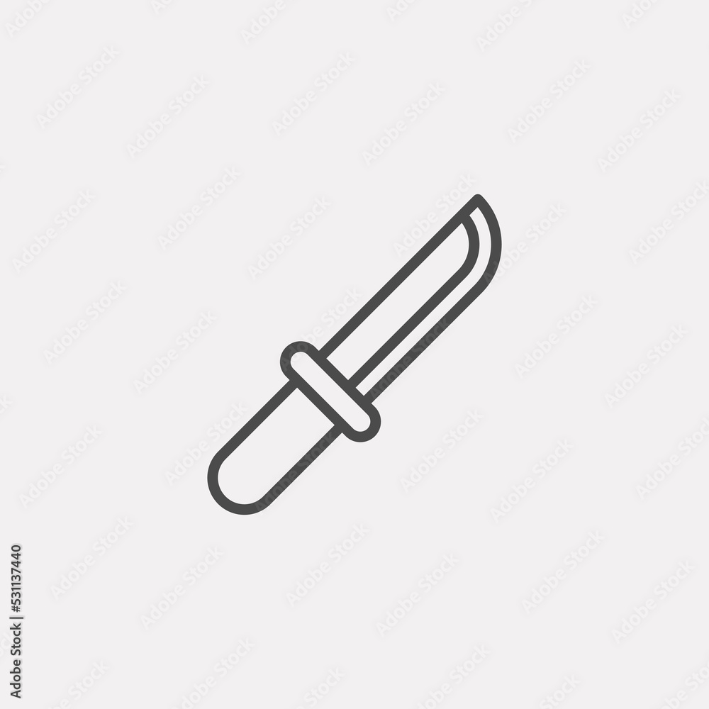 Dagger vector icon sign symbol