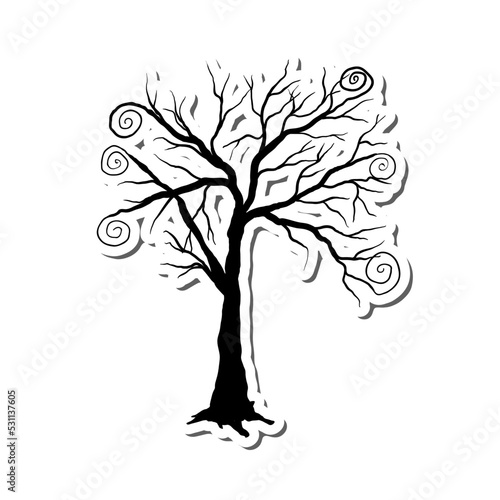  Gothic Tree Sticker