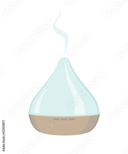 Electric aroma diffuser vector illustration.