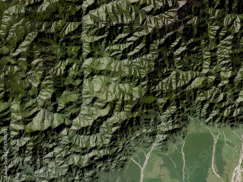 Tsirang, Bhutan. Low-res satellite. No legend photo