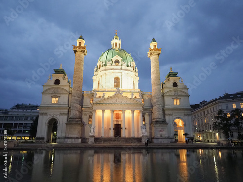 Karlskirche church in Vienna