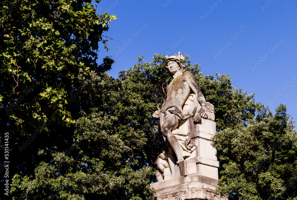 View of a statue in a park View of a statue in a park