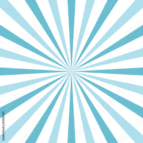 Rays of the radial blue sun on white background. sunburst beams Background. abstract Background