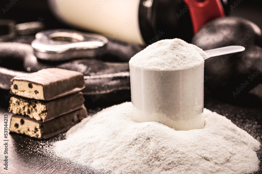 food supplements, whey, creatine, casein and whey, dumbbells, protein bar and pills for muscle mass gain food supplements, whey, creatine, casein and whey, dumbbells, protein bar and pills for muscle mass gain