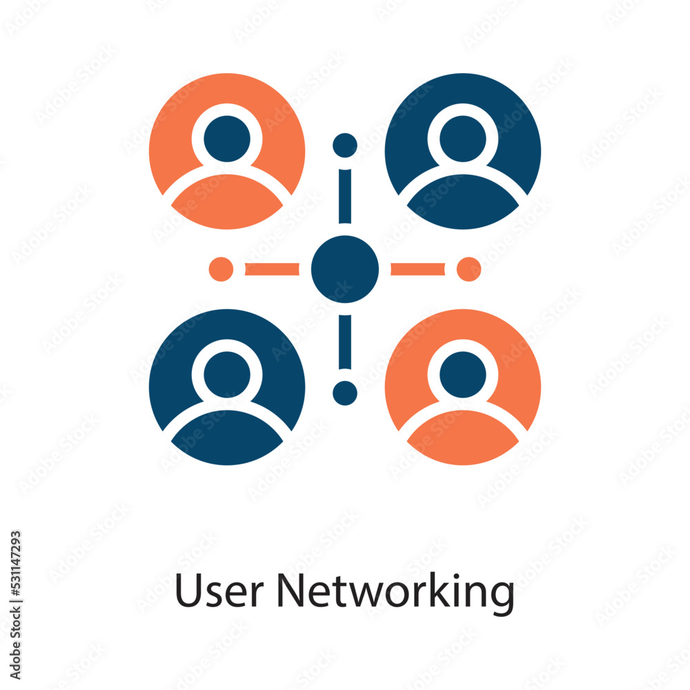 User Networking Solid Vector Icon Design illustration on White background. EPS 10 File User Networking Solid Vector Icon Design illustration on White background. EPS 10 File