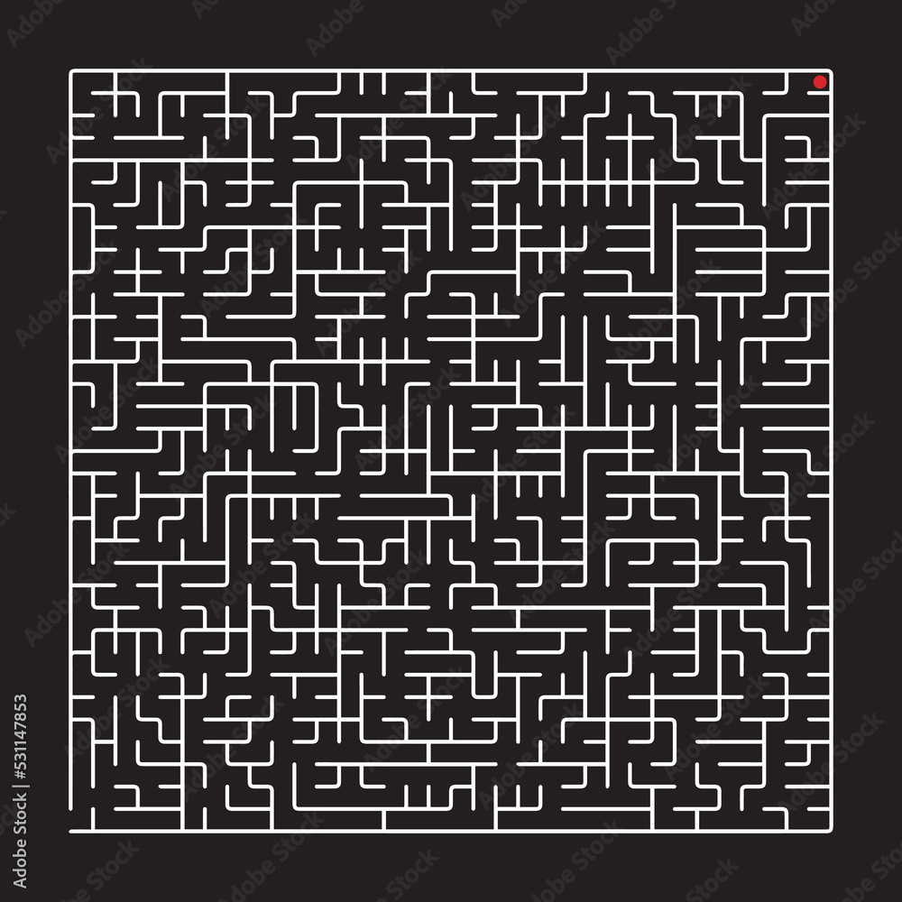 White vector maze isolated on black background. White vector maze isolated on black background.