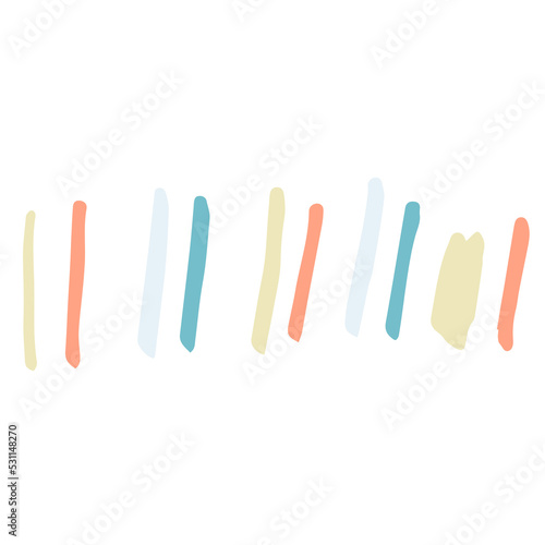 Abstract hand draw element in doodle style