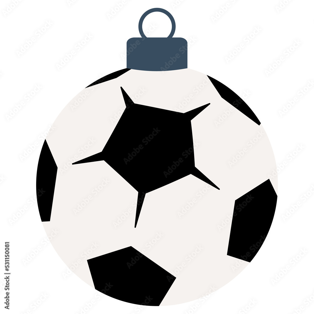 Fototapeta premium soccer football christmas ball