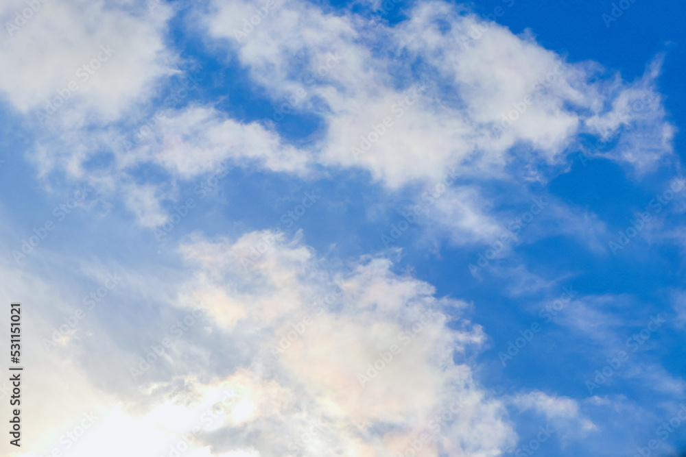 Blue sky, clouds and fantastic sky