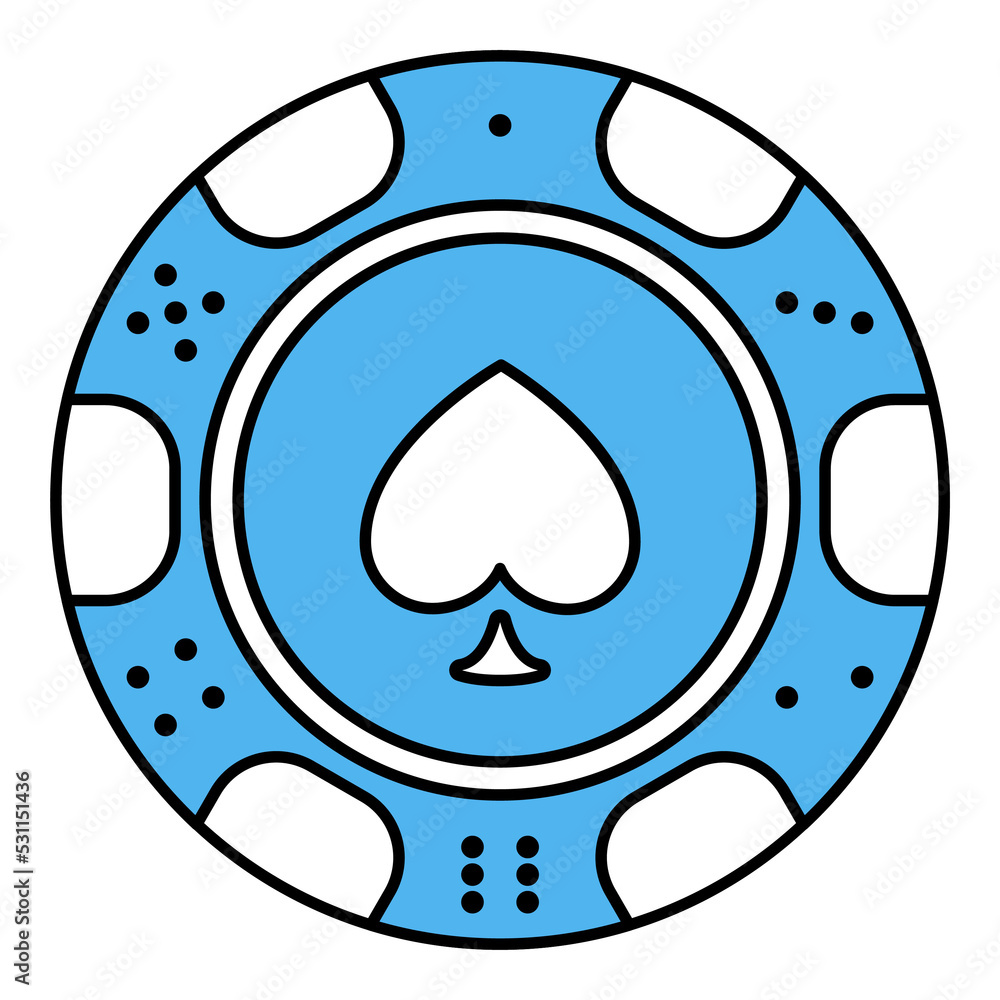 Obraz premium casino poker chip icon