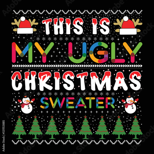 Christmas t shirt design vector