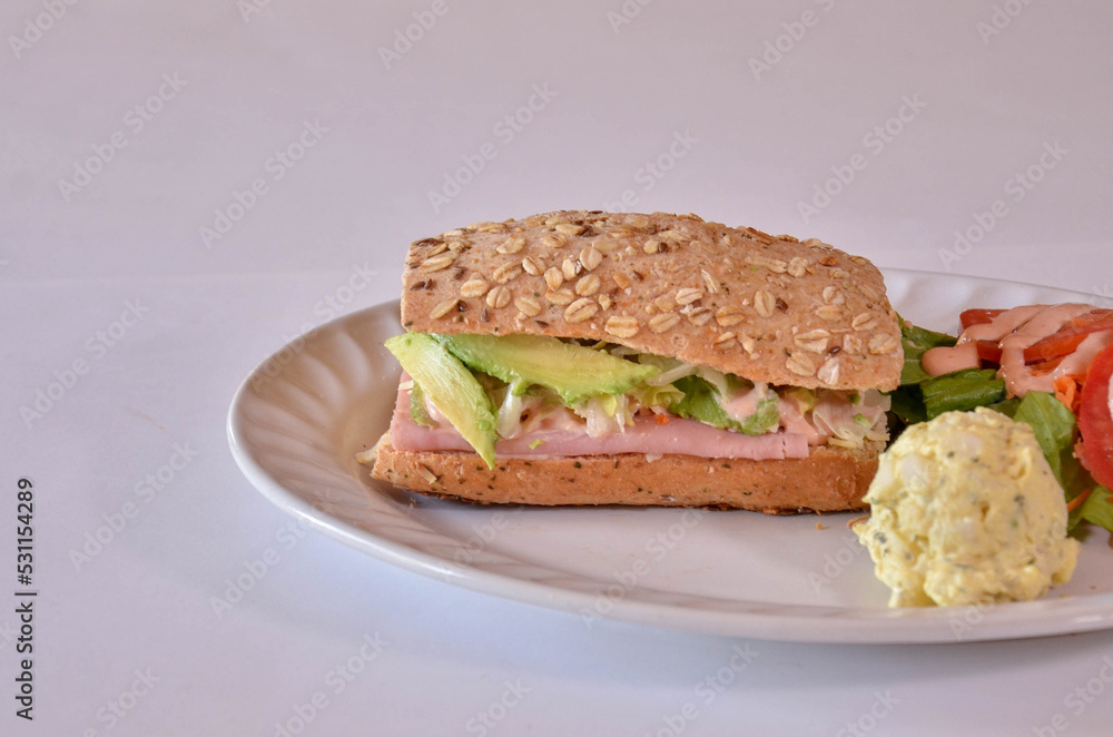 Background Classic Panini Healthy Food Background Classic Panini Healthy Food