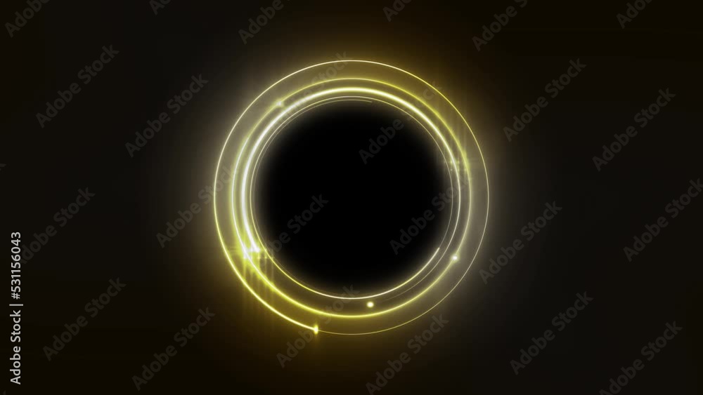 moving circles are intertwined. Circles rotating with the light. The lights follow in the direction of movement 4K video moving circles are intertwined. Circles rotating with the light. The lights follow in the direction of movement 4K video