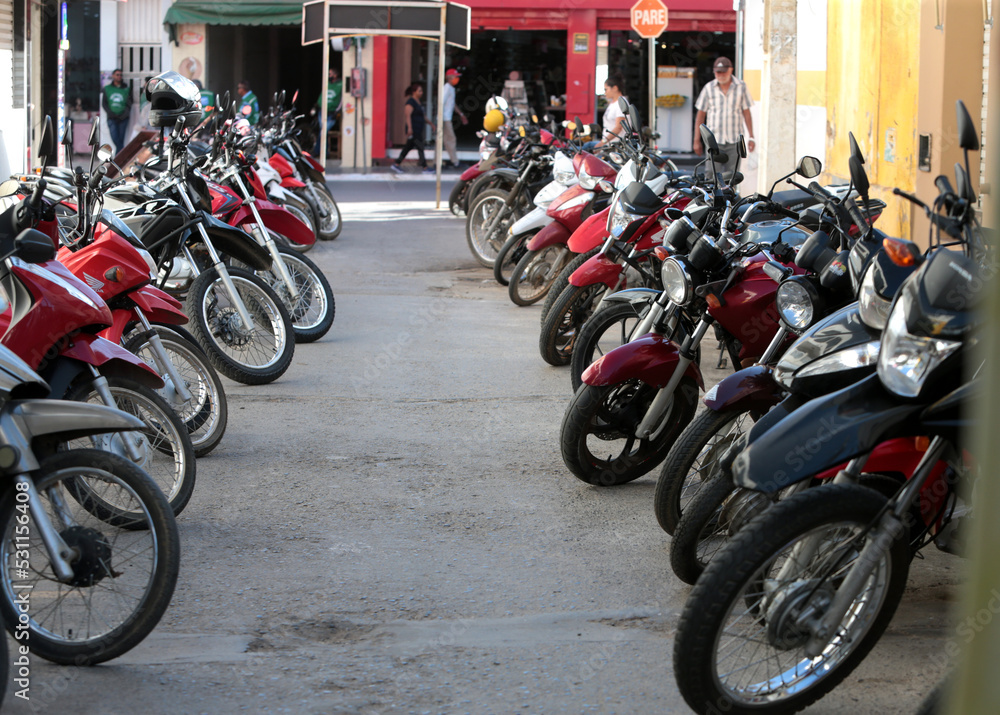 Irece Bahia Brazil September 13 2022 Motorcycles Are Seen In A
