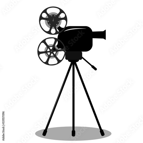 Retro camera, vector illustration