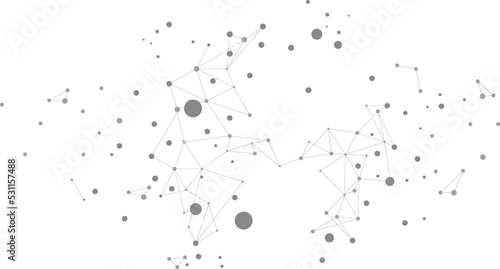 Vector Wireframe polygonal lines Connect dot Geometric sphere isolated on white background. Concept of Big Data and data transformation.