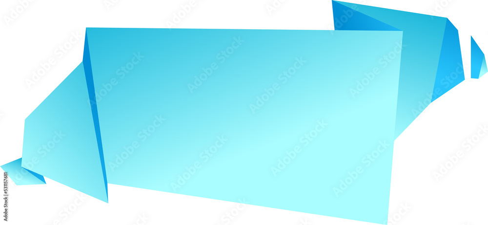 Vector label polygon fold paper graphic. Vector label polygon fold paper graphic.