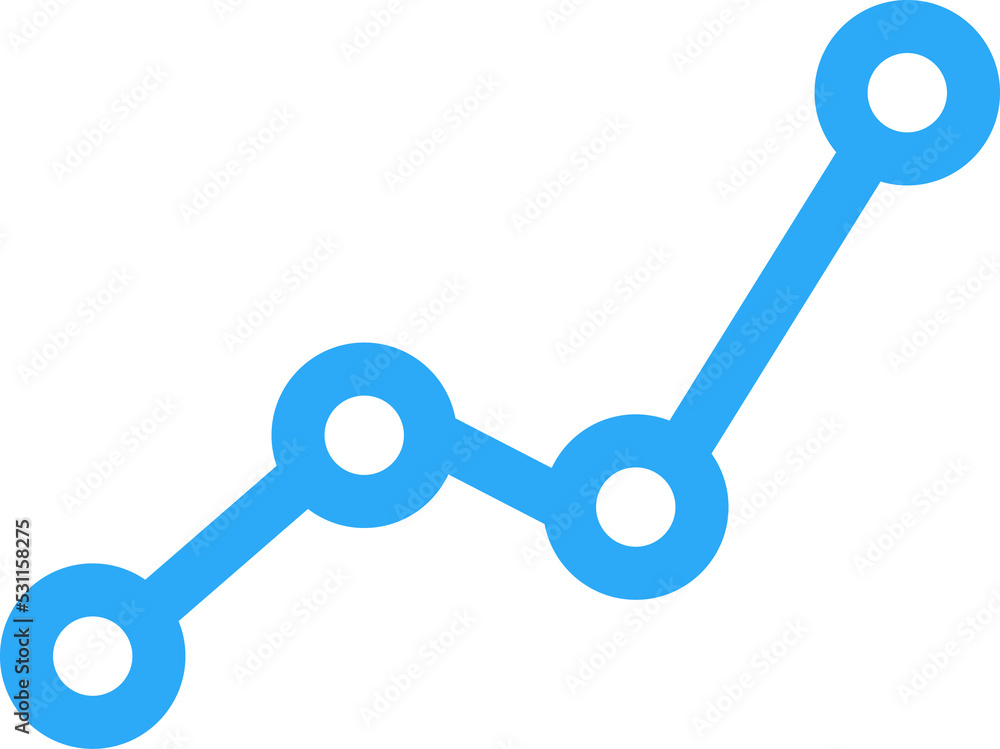 blue icon line chart and business blue icon line chart and business