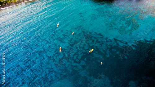 Fototapeta Naklejka Na Ścianę i Meble -  Martinique sea from the sky
Drone shot
